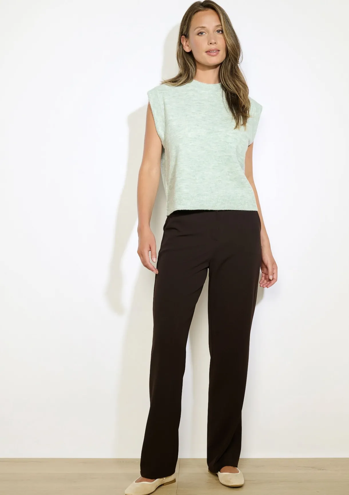 LolaLiza Mouwloze gebreide trui- Truien En Cardigans