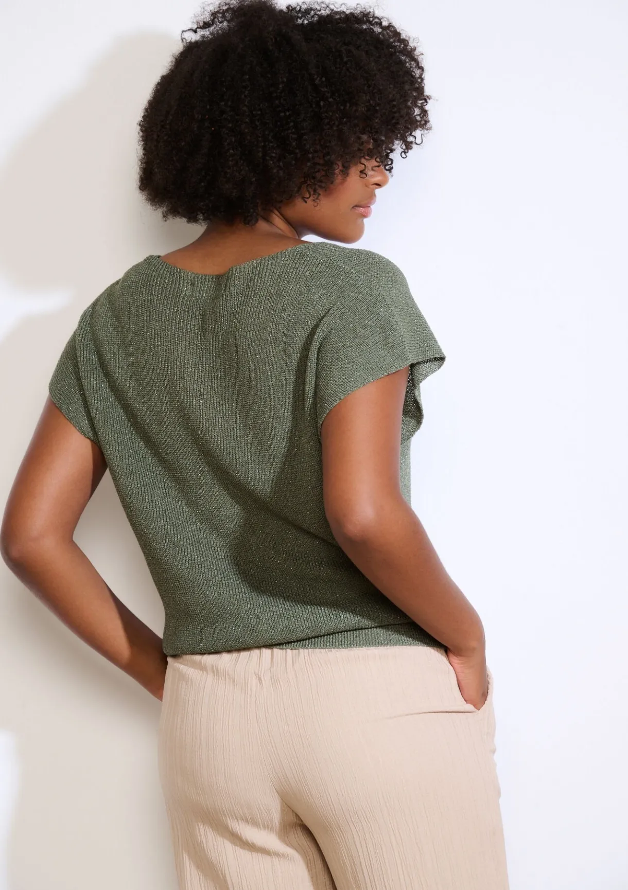 LolaLiza Mouwloze top in fijne knit- Truien En Cardigans