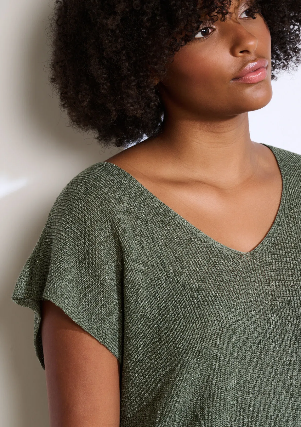 LolaLiza Mouwloze top in fijne knit- Truien En Cardigans