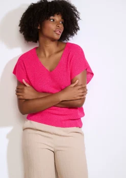 LolaLiza Mouwloze top in fijne knit- Truien En Cardigans