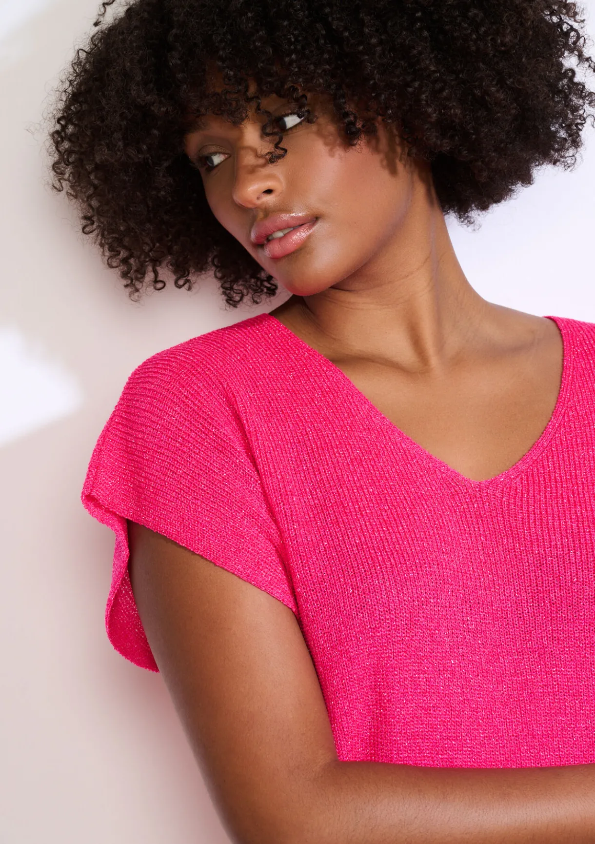 LolaLiza Mouwloze top in fijne knit- Truien En Cardigans