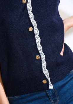 LolaLiza Mouwloze zachte cardigan met knopen- Truien En Cardigans