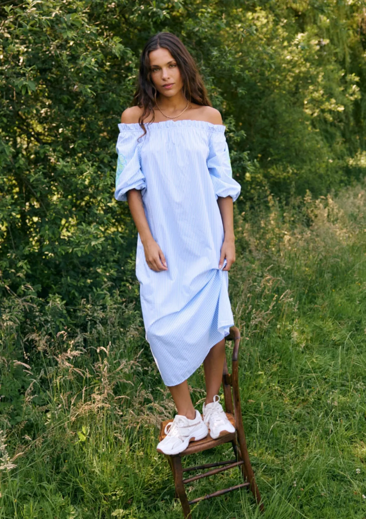 LolaLiza Offshoulder maxi jurk- Jurken