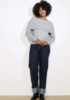 LolaLiza Off-shoulder trui met pailletten- Truien En Cardigans