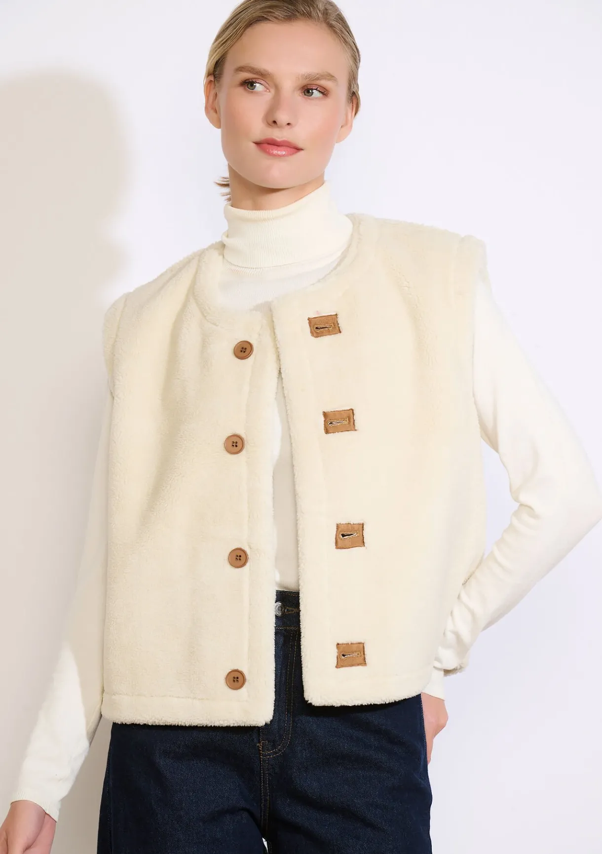 LolaLiza Omkeerbare gevoerde vest- Vesten En Blazers