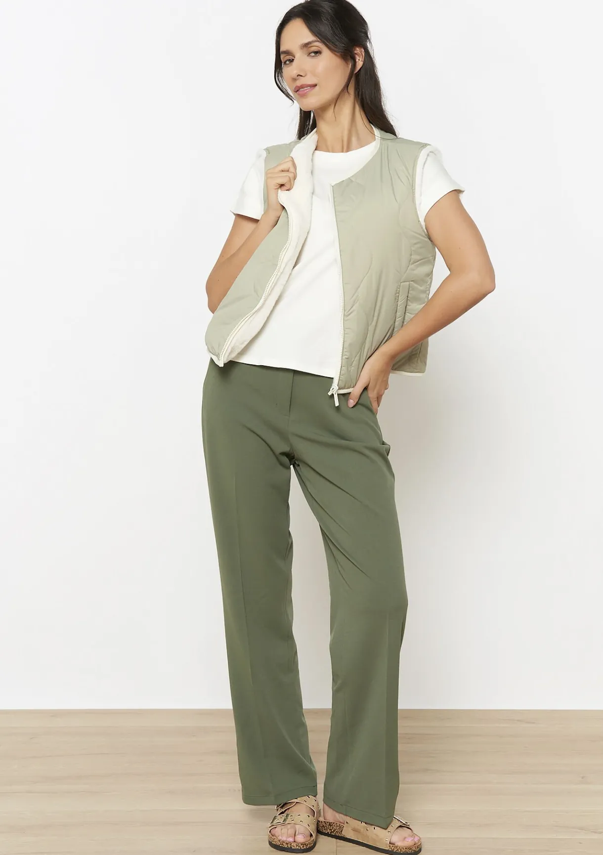 LolaLiza Omkeerbare mouwloze vest- Loungewear|Vesten En Blazers