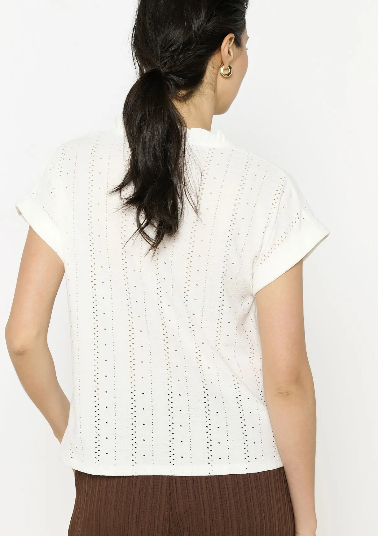 LolaLiza Opengewerkte top met knopen- Tops En T-Shirts