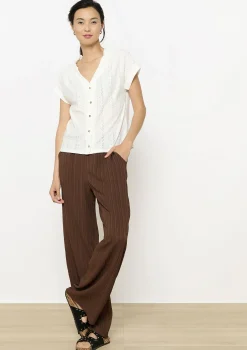 LolaLiza Opengewerkte top met knopen- Tops En T-Shirts