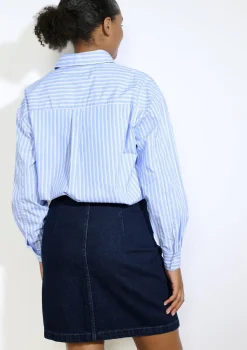 LolaLiza Oversized gestreept hemd- Blouses En Hemden