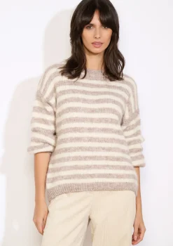 LolaLiza Oversized gestreepte trui- Truien En Cardigans