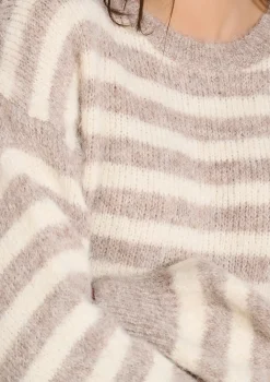 LolaLiza Oversized gestreepte trui- Truien En Cardigans