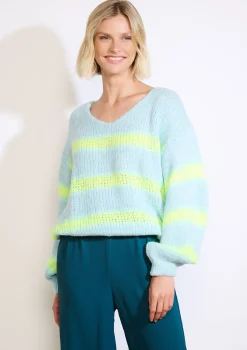 LolaLiza Oversized gestreepte trui- Truien En Cardigans