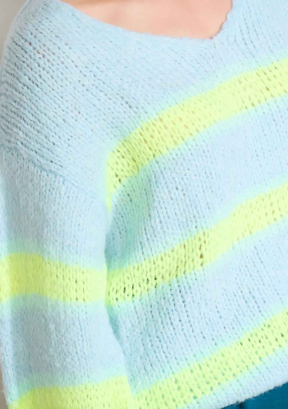 LolaLiza Oversized gestreepte trui- Truien En Cardigans