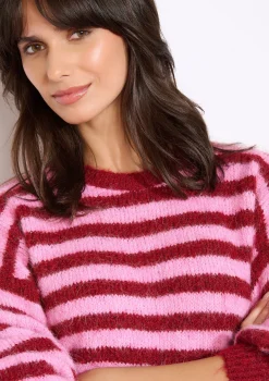 LolaLiza Oversized gestreepte trui- Truien En Cardigans