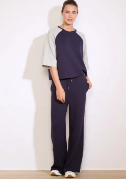 LolaLiza Oversized sweatshirt met contrast- Sweats|Loungewear