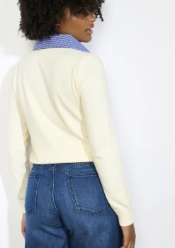 LolaLiza Poplin vest met overhemdkraag- Truien En Cardigans