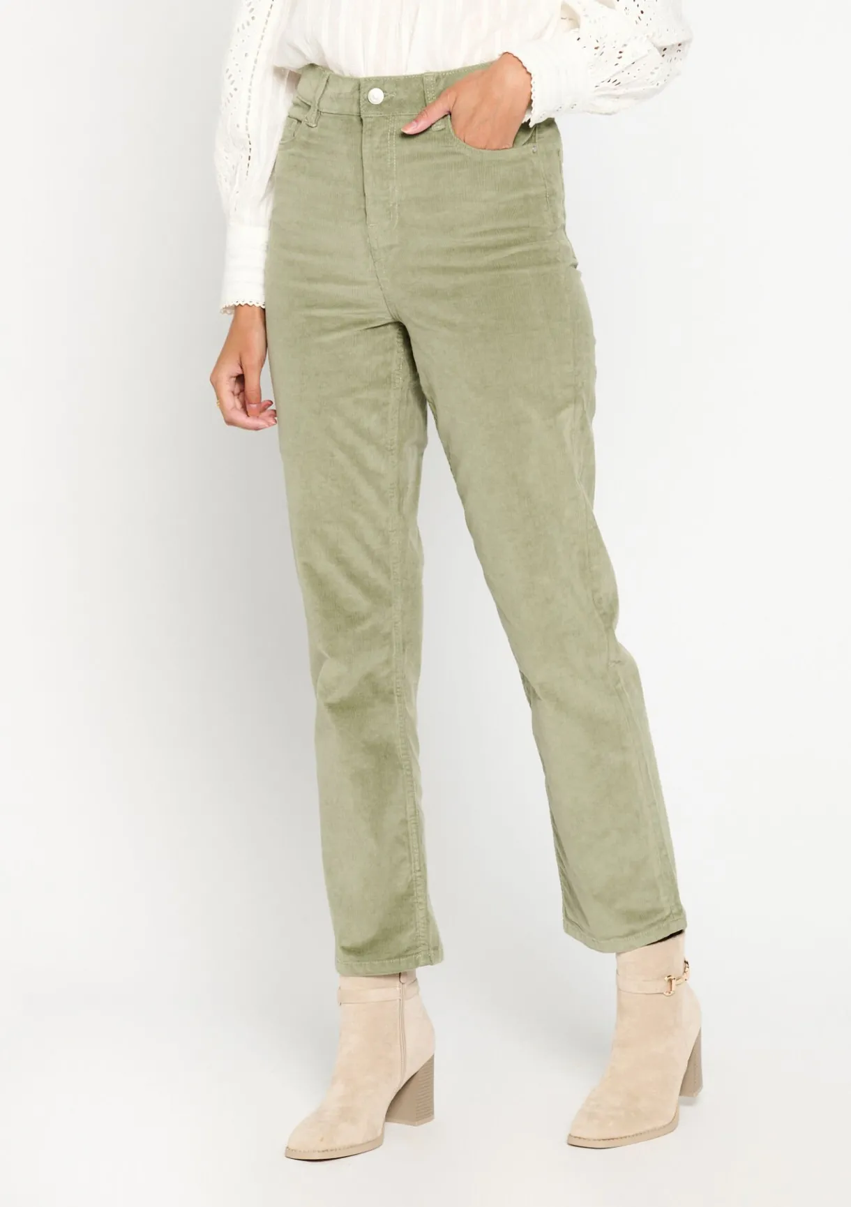 LolaLiza Rechte broek in babycorduroy- Broeken