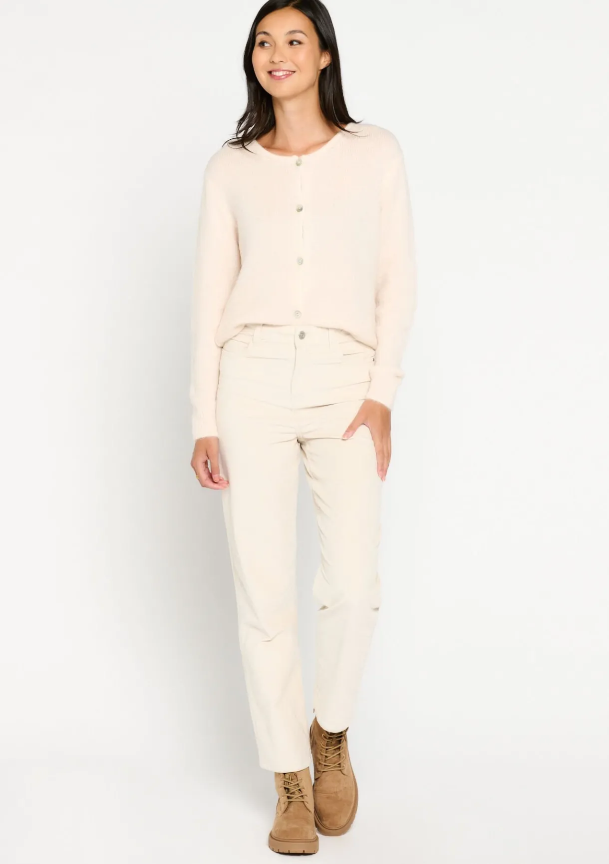 LolaLiza Rechte broek in babycorduroy- Broeken