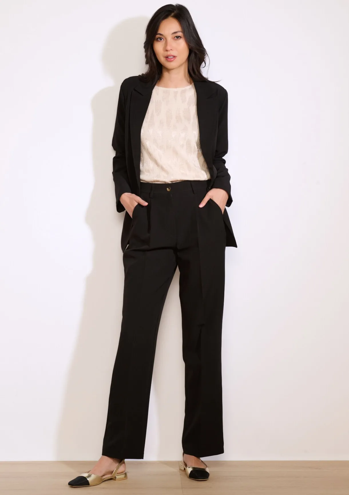 LolaLiza Rechte elegante broek- Co-Ord Sets|Broeken