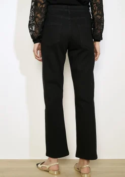 LolaLiza Rechte jeans hoge taille met strass- Jeans