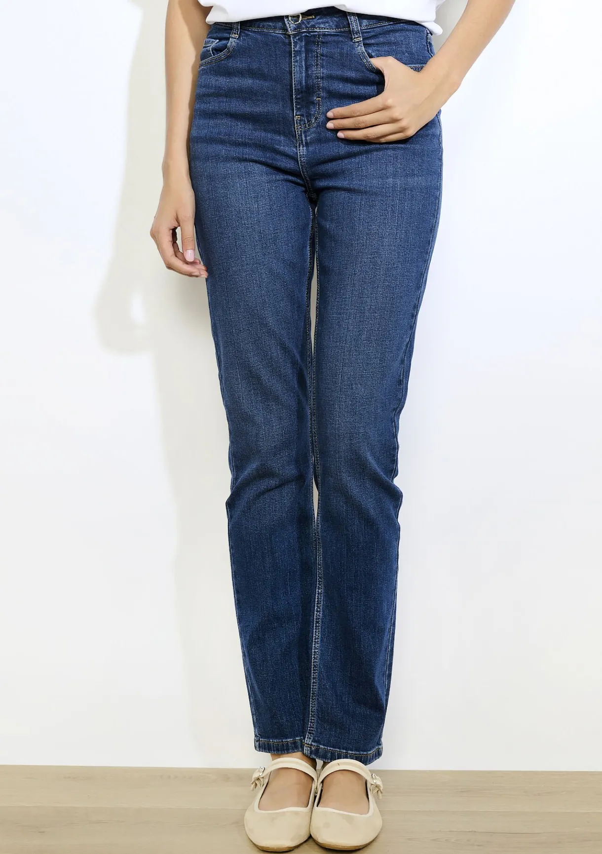 LolaLiza Rechte jeans met hoge taille- Jeans
