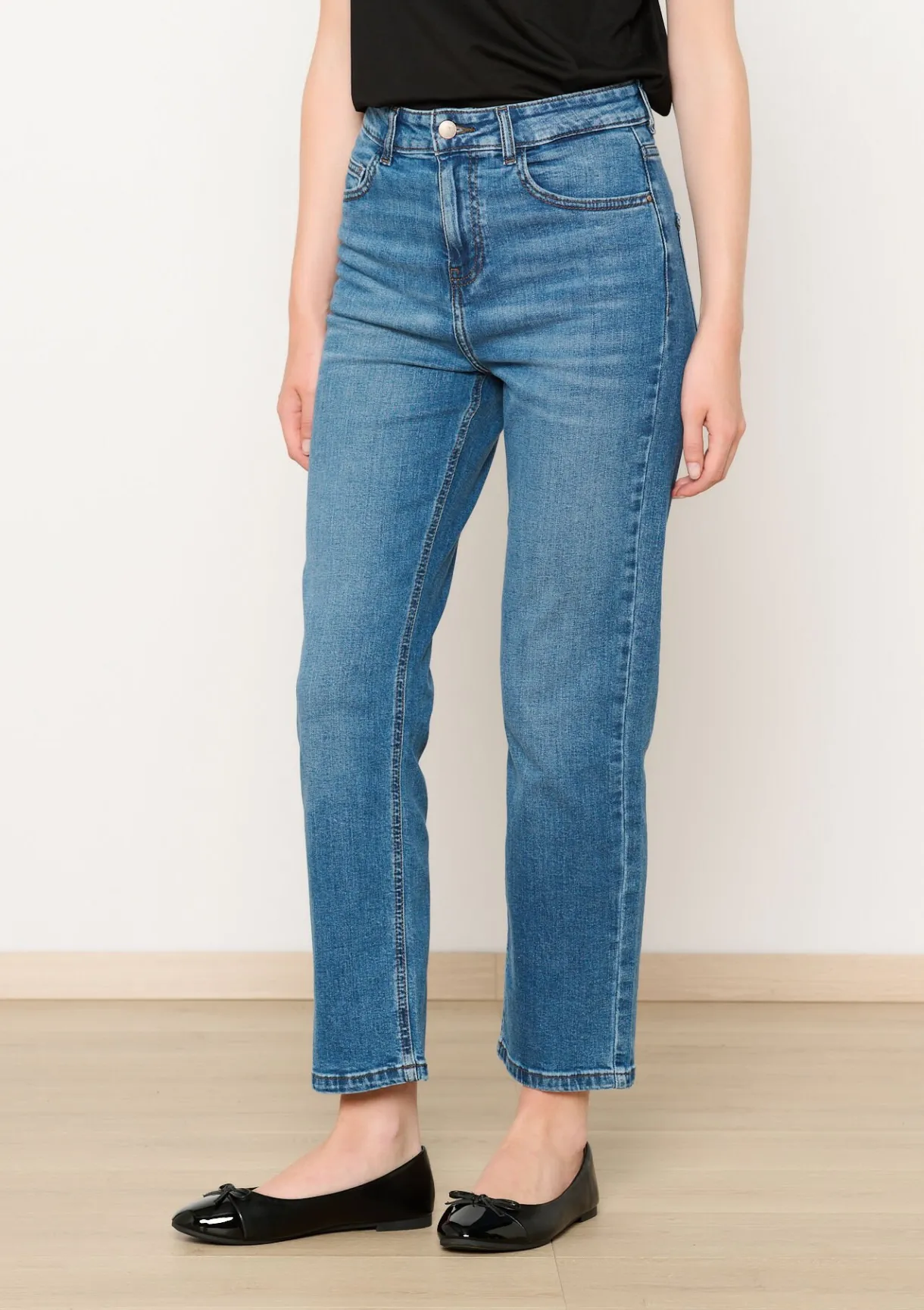 LolaLiza Rechte jeans met hoge taille- Jeans