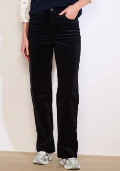 LolaLiza Rechte ribfluwelen broek- Broeken