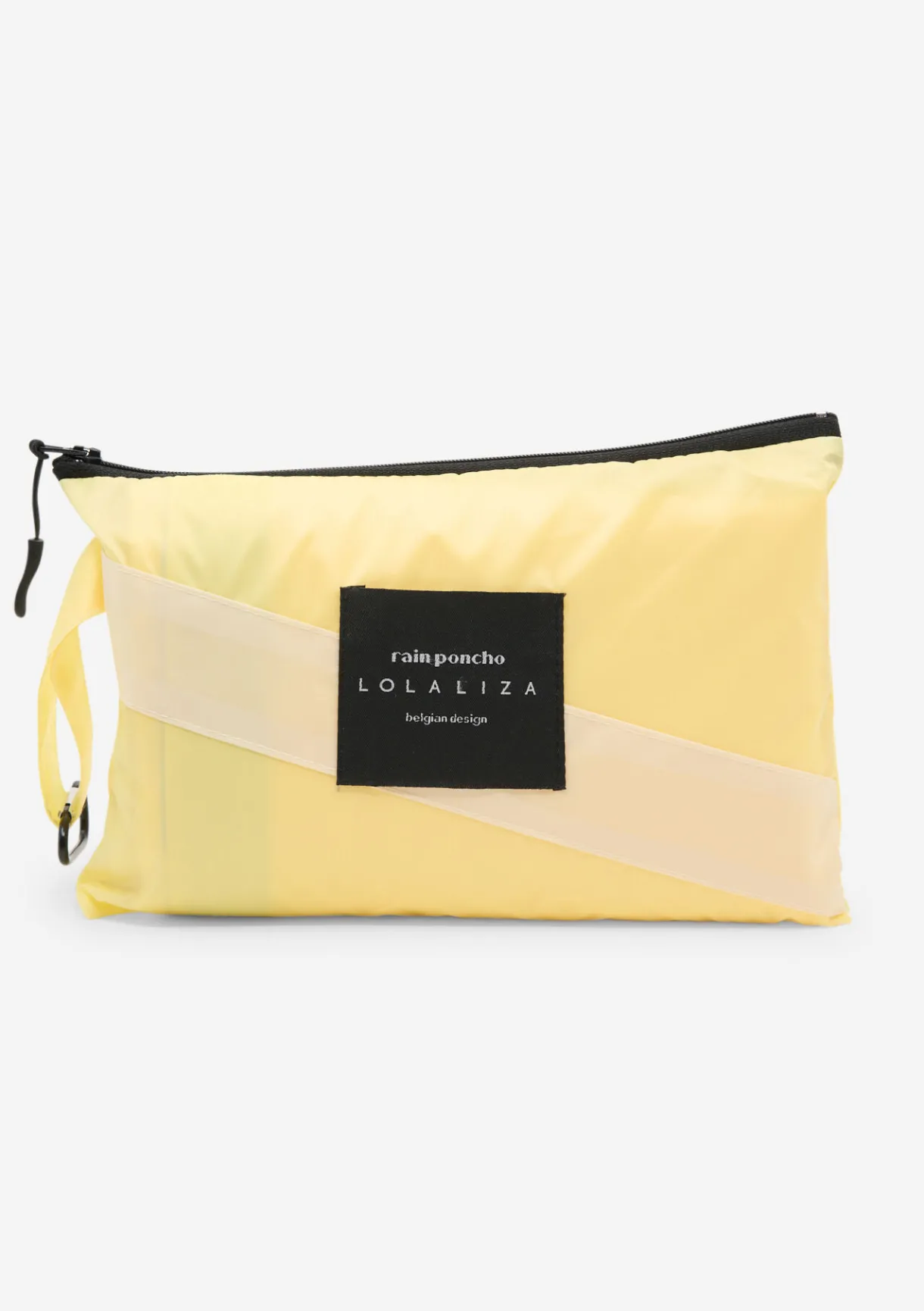 LolaLiza Regenponcho met capuchon en rits- Accessoires|Mantels En Jassen