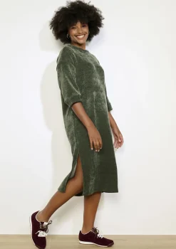 LolaLiza Ribfluwelen midi-jurk- Jurken