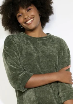 LolaLiza Ribfluwelen midi-jurk- Jurken