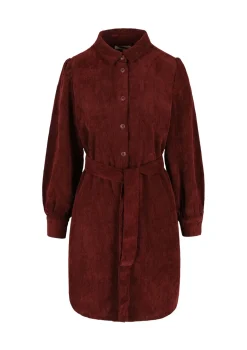 LolaLiza Ribfluwelen overhemdjurk- Jurken