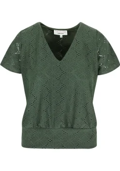 LolaLiza Romantische broderie t-shirt- Tops En T-Shirts