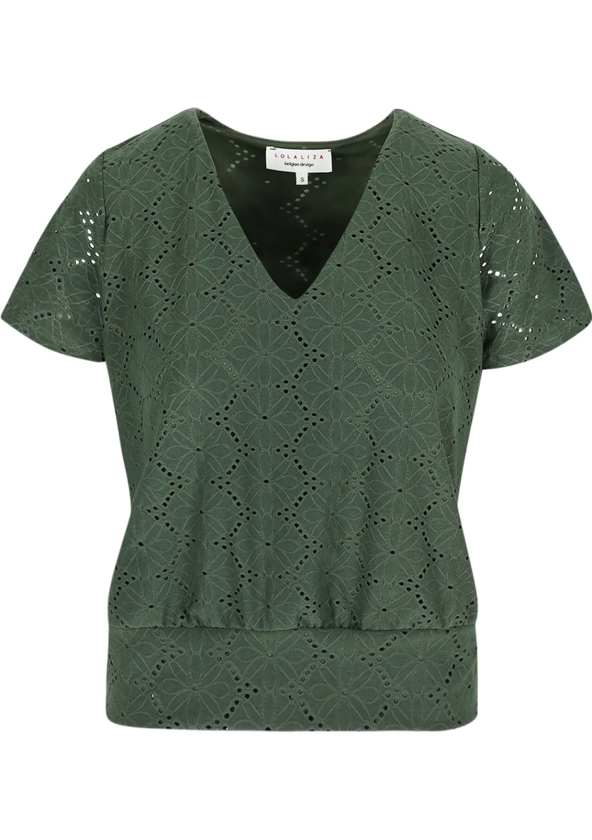 LolaLiza Romantische broderie t-shirt- Tops En T-Shirts