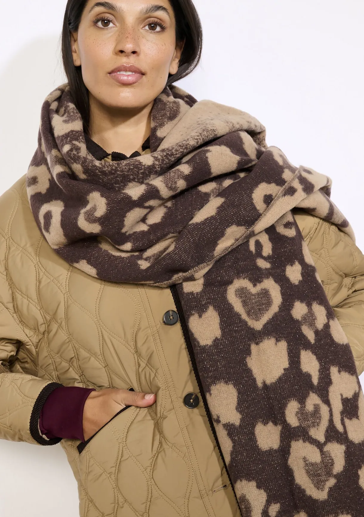 LolaLiza Sjaal met luipaardmotief- Accessoires