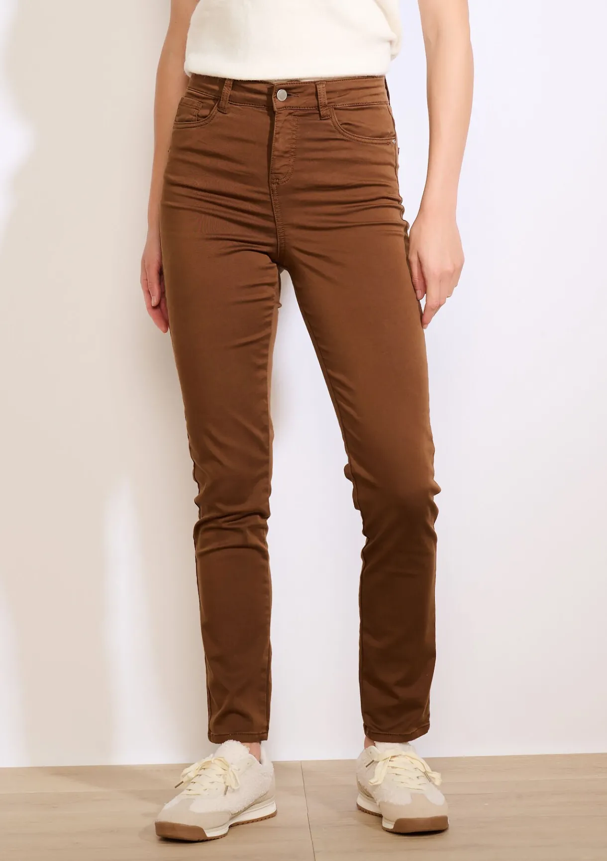 LolaLiza Slim fit broek met hoge taille- Broeken