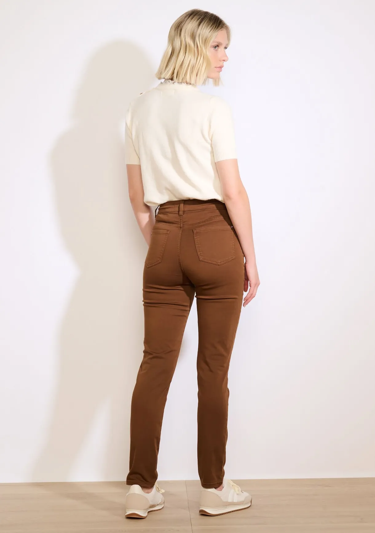 LolaLiza Slim fit broek met hoge taille- Broeken