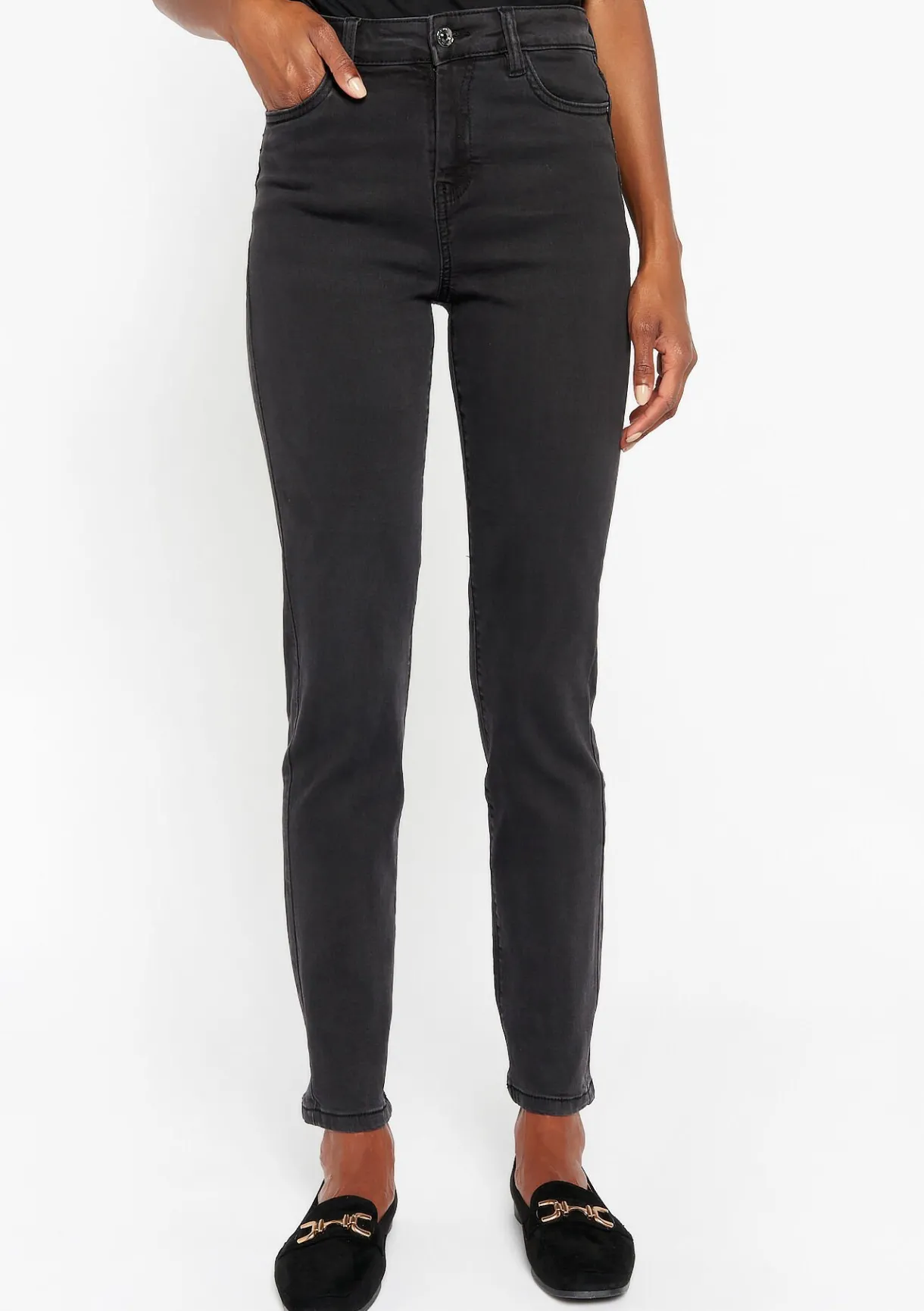 LolaLiza Slim jeans met hoge taille- Jeans