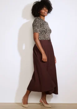 LolaLiza Soepele midirok met knopen- Rokken