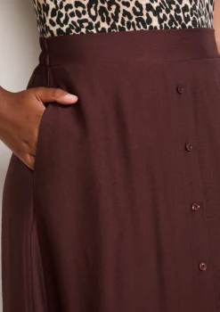 LolaLiza Soepele midirok met knopen- Rokken