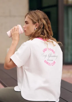 LolaLiza Sportief katoenen shirt- Tops En T-Shirts|Loungewear