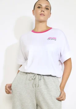 LolaLiza Sportief katoenen shirt- Tops En T-Shirts|Loungewear