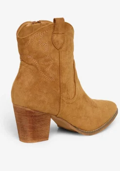 LolaLiza Suède western enkellaarsjes- Schoenen