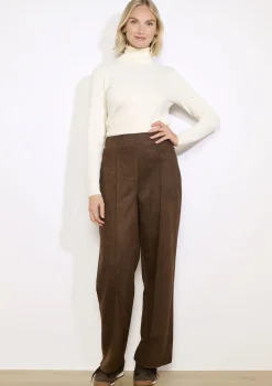 LolaLiza Suèdelook broek met wijde pijp- Broeken