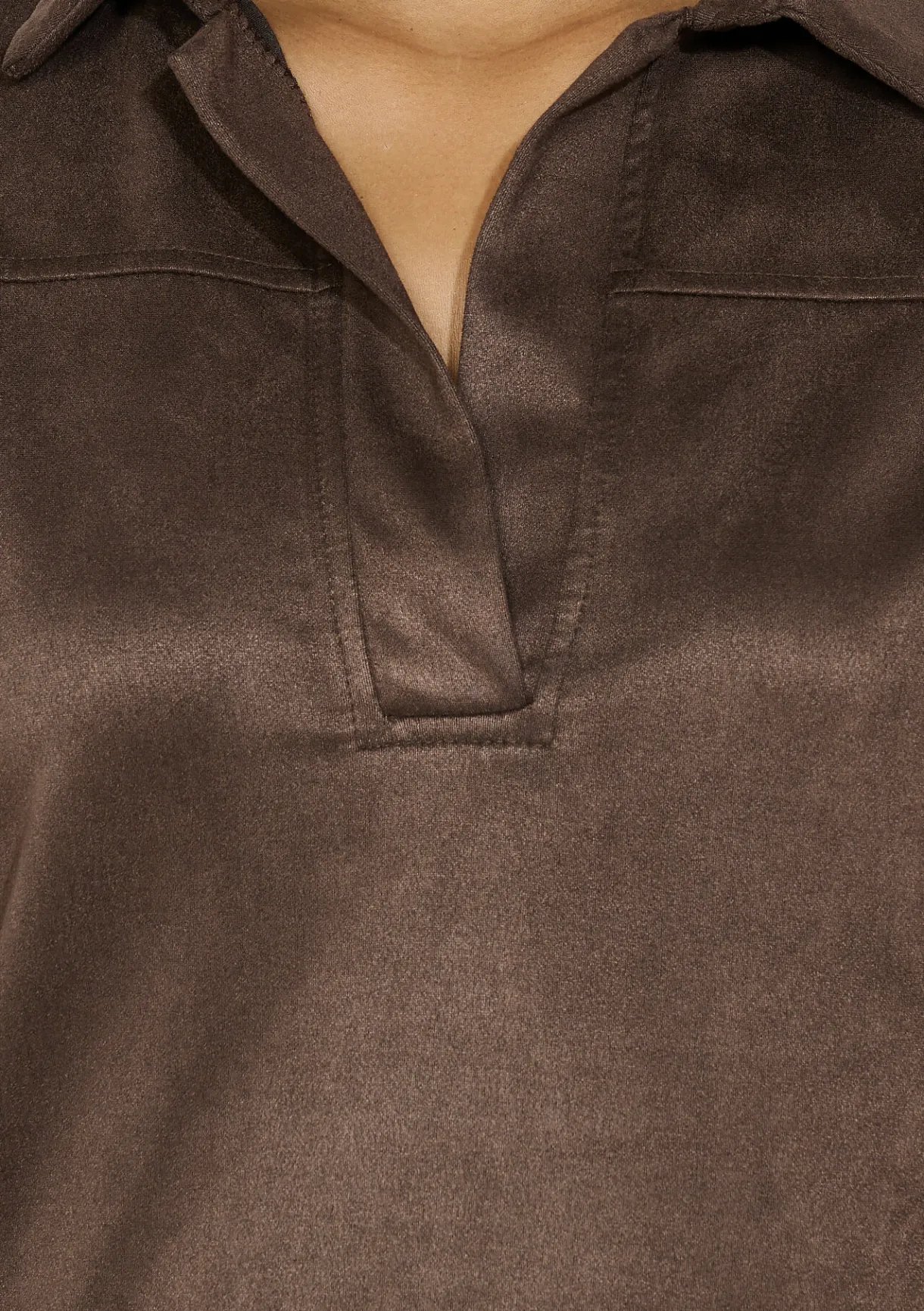 LolaLiza suèdine polo jurk- Jurken