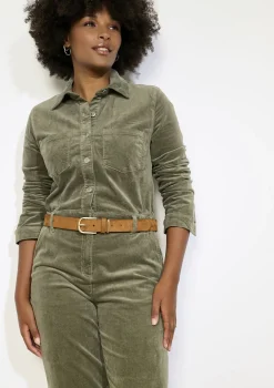 LolaLiza Suèdine riem met gouden gesp- Accessoires