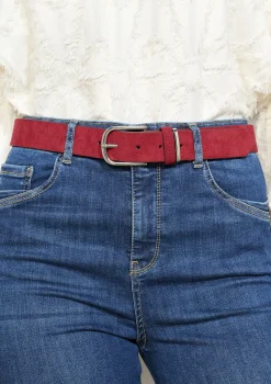 LolaLiza Suèdine riem met gouden gesp- Accessoires