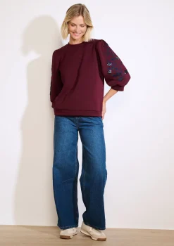 LolaLiza Sweater met borduursel en pailletten- Sweats