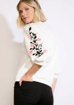 LolaLiza Sweater met borduursel en pailletten- Sweats