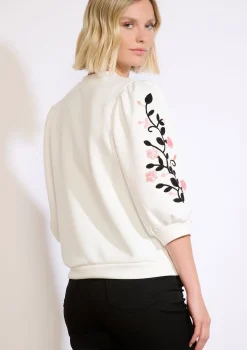 LolaLiza Sweater met borduursel en pailletten- Sweats