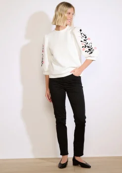 LolaLiza Sweater met borduursel en pailletten- Sweats